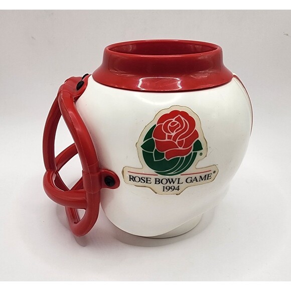 VTG Wisconsin Badgers 1994 Rose Bowl Football Helmet Plastic Mug Coozie 5" NCAA - Picture 1 of 9